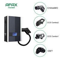 AFAX 30KW DC EVSE Wallbox EV แท่นชาร์จยานพาหนะไฟฟ้าที่ชาร์จแบตในรถ IP66ติดผนัง Type 2สาย IEC 62196-2ระดับ2 J28