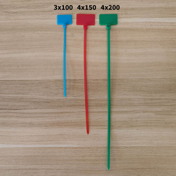 100pcs-nylon-cable-ties-ป้ายพลาสติก-4-150-มม-3-100-มม-4-200-มม-loop-เครื่องหมาย-self-locking-zip-สีขาวสีฟ้าสีแดงสีเขียวสีเหลือง-yrrey