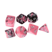 Nachen66 ลูกเต๋า 7 ชิ้น/เซ็ตสำหรับ TRPG Dungeons and Dragons D4-D20 ลูกเต๋าหลายด้าน polyhedral