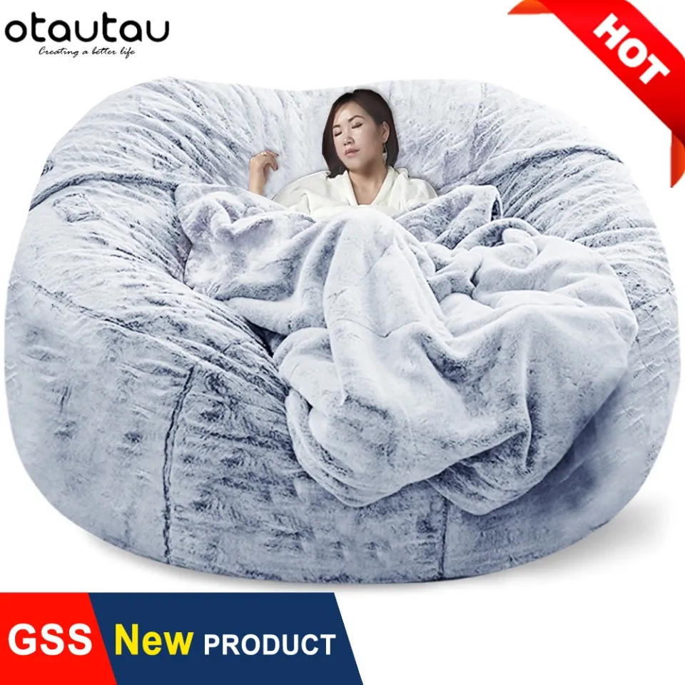 Wholesale Giant Filled Bean Bag Fur Fabric Cozy Sofa Sac Chair Large Round  Cover Chair From m.alibaba.com