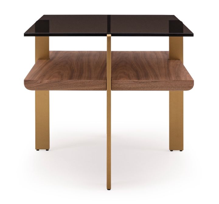modernform-โต๊ะข้าง-รุ่นdevin-ขนาดs62-5-62-5-h55-ขาสแตนเลสสีทอง-ชั้นไม้วอลนัท-ท็อปกระจกtp