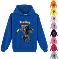 เสื้อฮู้ด Pokémons สำหรับเด็ก,เสื้อฮู้ดมีกระเป๋าเด็กหญิงเด็กชายผ้าฝ้าย65% แขนยาว + ผ้าใยโพลีเอสเตอร์35% เสื้อผ้ากีฬาเด็กในฤดูใบไม้ร่วง100-170ซม. 0000เด็กผู้หญิง