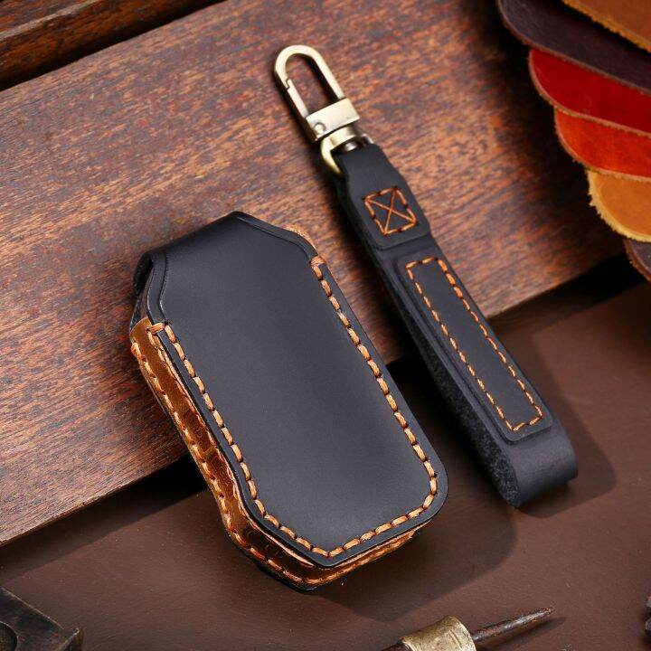 luxury-leather-car-key-case-cover-fob-protector-keychain-accessories-for-kia-sportage-r-k5-k4-k2-kx3-seltos-keyring-holder-bag