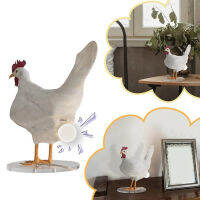 Taxidermy ไก่ไข่โคมไฟเรซิ่น Rooster โต๊ะเครื่องประดับ LED Night Light สำหรับห้องนอนห้องนั่งเล่น Nordic Home Decor อุปกรณ์เสริม