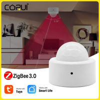 CoRui Tuya Zigbee3.0มนุษย์ Motion Sensor สมาร์ทบ้าน PIR Motion Sensor ตรวจจับการรักษาความปลอดภัยชีวิตสมาร์ททำงานร่วมกับ Alexa Home