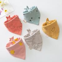 【YD】 5Pcs Baby Bibs Soft Cotton Animals Drool Scarf Drooling and Teething Saliva