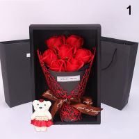 7 Rose Soap Flower Gift Box Small Bouquet  for wedding Valentine day Gifts