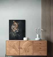 DOSEART ภาพพร้อมกรอบ Tiger Oil Painting