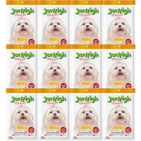 GOP ขนมสุนัข Jerhigh Milky Stick Dog Treat 70g (12 bags) ขนมสุนัข เจอร์ไฮ มิลค์กี้ สติ๊ก 70 กรัม (12 ห่อ) ขนมหมา ขนมสัตว์เลี้ยง