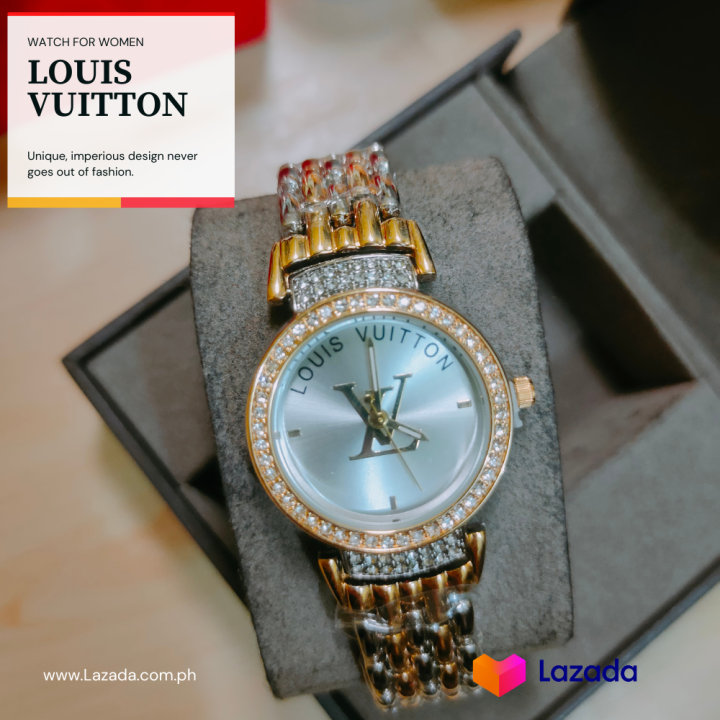 Two Tone L-V Diamond Authentic Gold Watch For Women Gives you