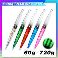 【NYA】60g/80g/100g/200g/300g/400g/720g Dedicated deepsea Luminous เหยื่อจมโลหะ 3D eyes Jigging / เขย่าอย่างรวดเร็ว Trolling เรือตกปลาทะเลเหยื่อตกปลาเหยื่อยาก/เครื่องมือตกปลากลางแจ้ง