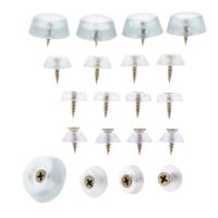 ▼❍ 10pcs Furniture Legs Protected Pad Rubber Transparent Non-slip Chair Caps Feet Sofa Foot Covers Floor with Screws 15/16/19/26mm