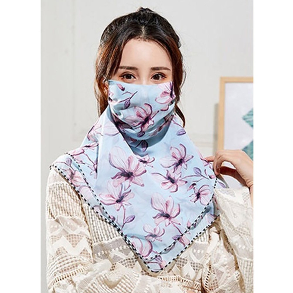 1/5Pcs Outdoor Chiffon Scarf Face Neck UV Protection Cover Shawl Veil Breathable 