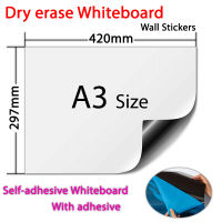A3 Size Self-adhesive Whiteboard Soft Dry Erase White Board Month Planner Home School Classroom Calendars Fridge Sticker