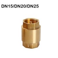 1pc DN15/DN20/DN25 Brass Female Thread In-Line Spring Check Valve One Way Non-Return For Water Control