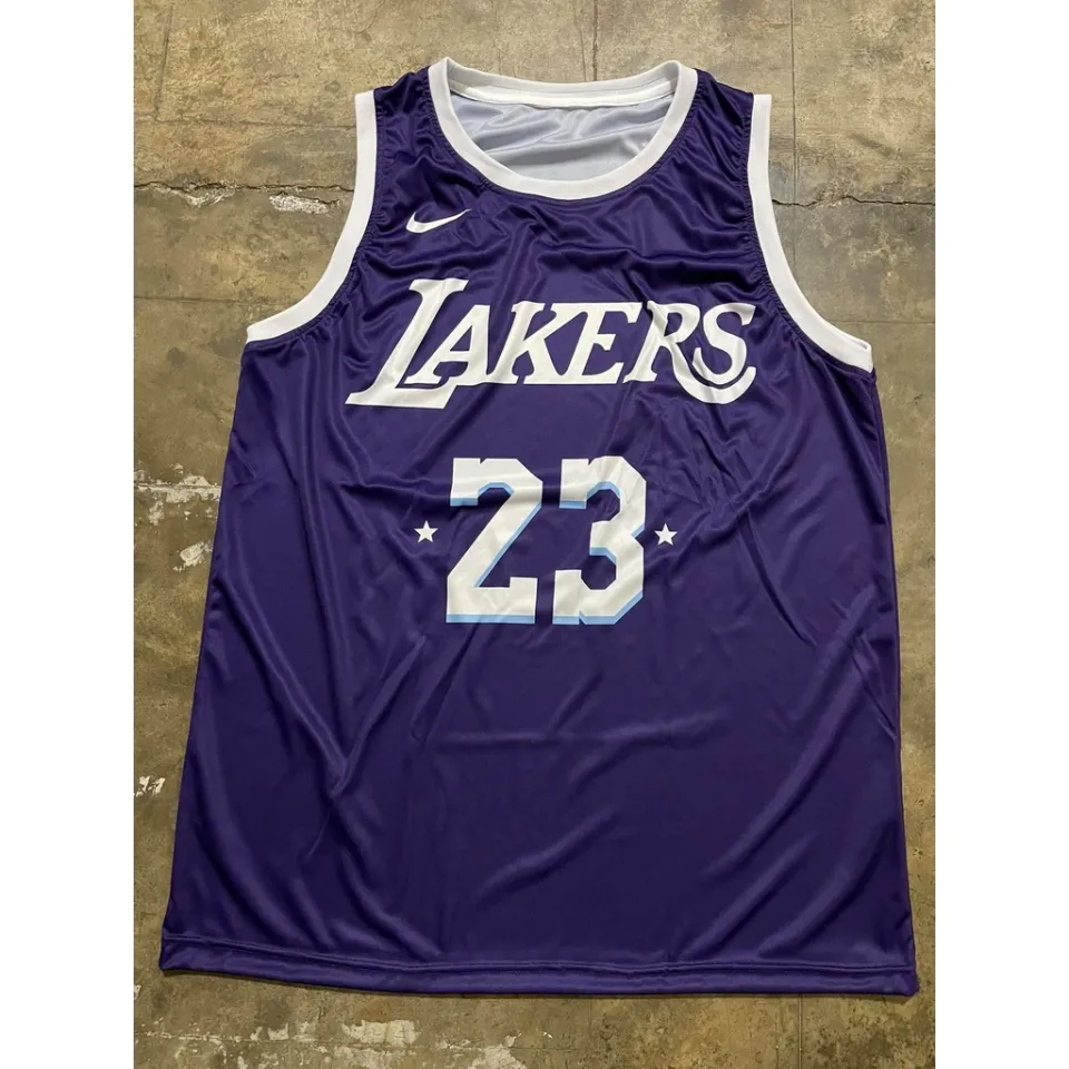 Los Angeles Lakers Lebron James 2021-22 City Edition Purple Jersey Full  Sublimation