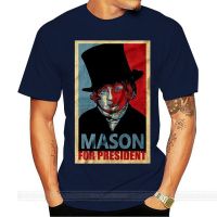 Mason Reese สำหรับประธานาธิบดีสีดำเสื้อยืดประเดิมเสื้อผ้าชายยี่ห้อ Teeshirt ผู้ชายฤดูร้อนผ้าฝ้ายเสื้อยืดที่มีคุณภาพสูงแขนสั้น