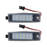 Xinmai Motor 2 ชิ้น 18 LED ป้ายทะเบียนหมายเลขทะเบียนแสงสำหรับ HIACE 05-11 RAV 4 แนวหน้า