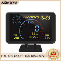 【MotorrTop】เครื่องวัดระยะทางเครื่องวัดความเร็ว GPS แบบดิจิตอลจอแสดงผล LCD ขนาด4.7นิ้วระบบ HUD พร้อมสัญญาณเตือนเรื่องความเร็วมากกว่าสำหรับ5-24V พาหนะ