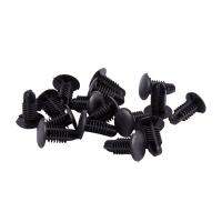 16Pcs Plastic Rivets Clip 4mm x 5mm x 15mm Black