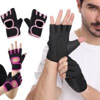 hotx【DT】 Half finger sports weight lifting fitness outdoor breathable shock absorption workout gym