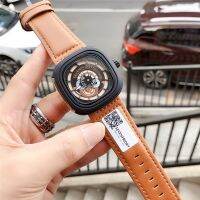 New Sevenfriday Men Watches Business Unique Square Creative Design Japan Movement Quartz Watch Seven Friday Steel Clock Watch