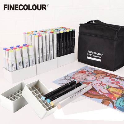 Finecolour EF100/101/102/103 Marker Pens Storage Bag & Base 12/24/36 Holes Multifunctional Base Penholder Ink Base Markers Base