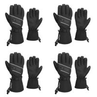 S0GIYO Bicycle Gloves Warm Fleece Snow Ski Gloves Mittens Winter Waterproof Sport Thermal Gloves for Men Women