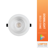 [Clearance Sale] LAMPTAN โคมไฟ LED Downlight Bold 13w แสงขาว