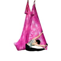 7m length New Aerial Yoga Hammock Fabric Aerial Pilates Yoga Silk Flying Swing Aerial Equipment Silk Home Gym Yoga Fitness Bodybuilding Wrokout