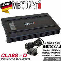 MB QUART Q1.1500D POWER AMPLIFIER CLASS-D MAX1500W / เพาเวอร์แอมป์รถยนต์ พาวเวอร์ แอม  แบรนด์เยอรมันแท้ เครื่องเสียงรถ เครื่องเสียงรถยนต์