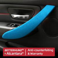 Alcantara Wrap สำหรับ BMW F30 F31 F32 F34 F36 3 4 Series 2Pcs ภายในรถประตู Handle Armrest แผง Trim ครอบคลุมอุปกรณ์เสริมอัตโนมัติ