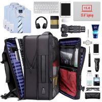 【jw】☄❆✑  Homens Viagem de Negócios Mochila Expansível USB Grande Capacidade 15.6 Laptop Impermeável Moda