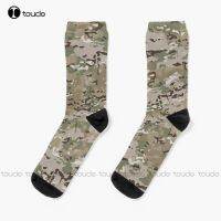 【Sock shop】Multicam ทั่ว Camo พรางยุทธวิธีกองทัพถุงเท้าตลกถุงเท้าสำหรับผู้หญิงของขวัญคริสต์มาสสบายที่ดีที่สุดสาวกีฬาศิลปะ