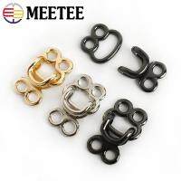 Meetee 10/30/50Pcs 18/23/27mm Garment Pants Hooks Trousers Skirts Metal Buttons DIY Coat Fur Collar Hook Decor Sewing Accessory