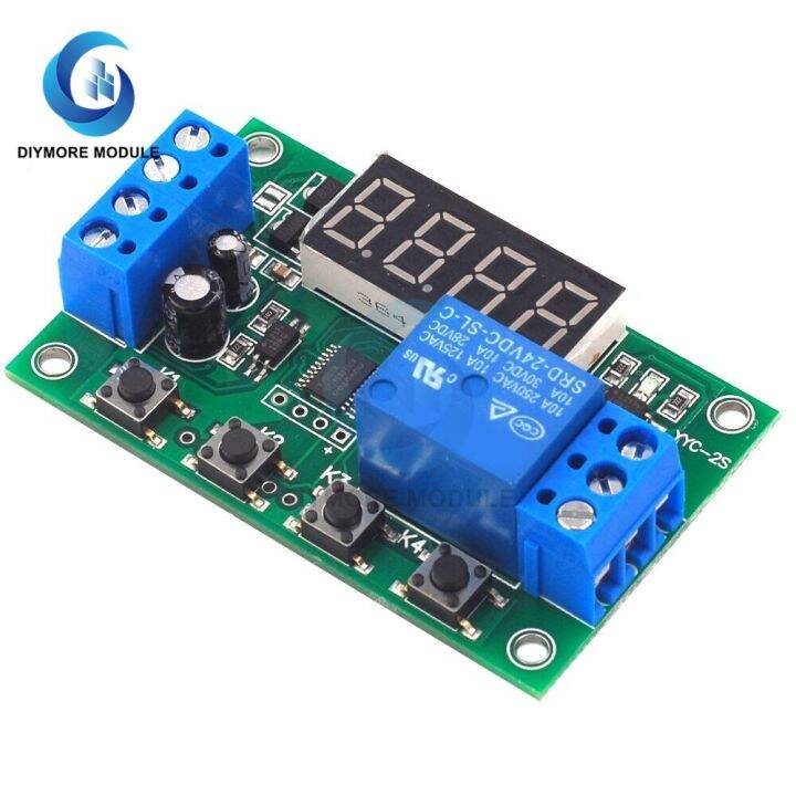 YYC-2S LED Display Adjustable Programmable delay time relay module 5V ...