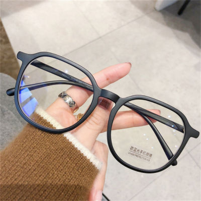 แว่นตากระจกแว่นตาแบนสี่เหลี่ยมใหม่2022เฟรมขนาดใหญ่โปร่งใสแฟชั่นเพื่อการป้องกัน UV400
