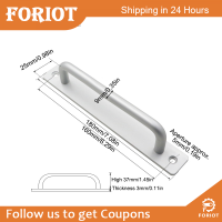 Foriot ตัวช่วยในการกดด้ามจับแบบดึงลิ้นชักอะลูมินัมอัลลอยแบบที่จับลิ้นชักตู้สำหรับลิ้นชักตู้ครัว