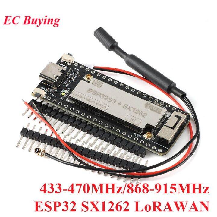 ESP32 SX1262 Lora WIFI BLE Papan Pengembangan Modul Lorawan 433-470Mhz ...