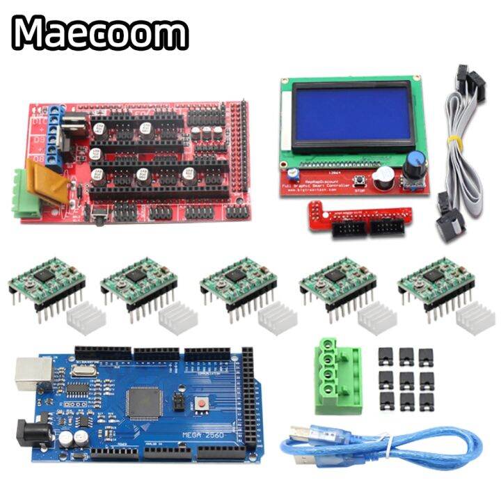 3D Printer Kit RAMPS 1.4 Controller + Mega 2560 board + 5pcs A4988 ...