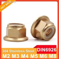 M2 M3 M4 M5 M6 M8 DIN6926 Brass DIN6926 Flange Nylon Insert Lock Nut Not Copper