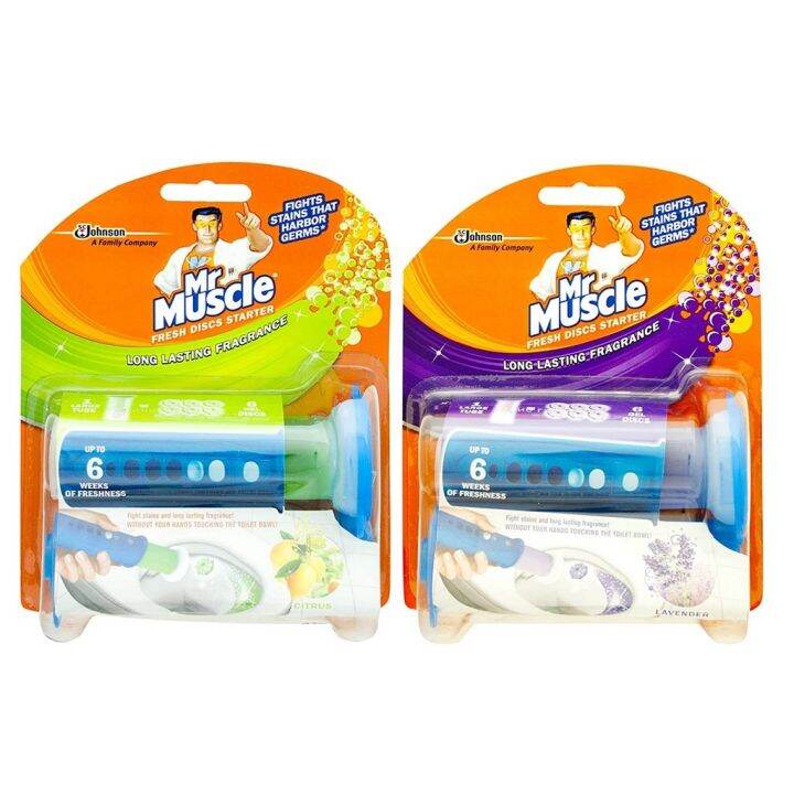 Mr Muscle Fresh Discs Toilet Bowl Cleaning Disc Starter/Refill