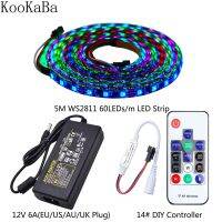 WS2811 Individually Addressable RGB LED Strip Light 20m Kit DC12V LED Transformer Power Supply 14# DIY LED ControIIer