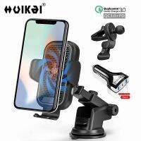 Wireless Car Charger 15 W พร้อมพัดลมระบายความร้อน Auto Clamping Qi Fast Charge ชาร์จรถผู้ถือโทรศัพท์ iPhone 12 12 pro Max 11 Samsung S20 S10