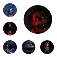 Fnaf Plush Foxy Badge Brooch Pin Accessories For Clothes Backpack Decoration gift 58mm Fashion Brooches Pins