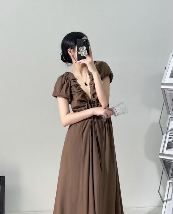 Váy Nhún Ngực RIN\'S Tiểu Thư Quảng Châu D186 Cao Cấp Lux - Đầm nữ ...