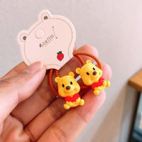 2PCS New Animals Duckling Mouse Princess Lovely Headwear Kids Elastic Hair Bands Children Hair Tie Ropes Girls Accessories Baby Headdress