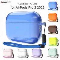 For AirPods Pro 2 Case Clear Soft TPU Cover Wireless Bluetooth Earphone Protective Cover For Air Pods Pro 2 Silicone Soft Cover