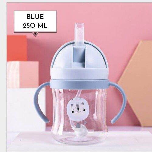 Baby Water Bottle With Gravity Ball Straw Handle Kids Bottle Air Botol