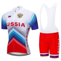 2022 2022 Team RUSSIA Summer Cycling Jersey 9D Bib Set MTB Uniform Red Bicycle Clothing Quick Dry Bike Wear Ropa ciclismo gel pad